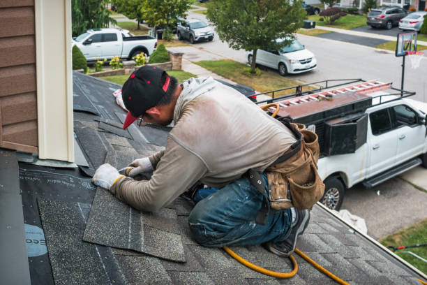 Professional Flat Roof Repair technician working in Dugspur, VA